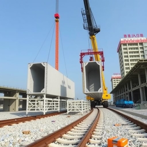 成渝中线高铁桥梁施工迈入新阶段 智能技术助力高效建造-效擎动力机械有限公司(图1)