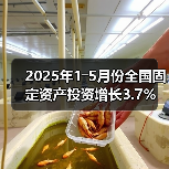 2025年1―5月份全国固定资产投资增长3.7%(图2) 2025年1―5月份全国固定资产投资增长3.7%(图2)