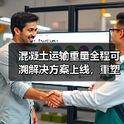 混凝土运输重量全程可溯解决方案上线，重塑行业透明新生态
