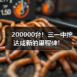 200000台！三一中挖达成新的里程碑！（图1）