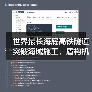世界最长海底高铁隧道突破海域施工，盾构机如何攻克深水挑战？（图2）