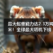最大起重能力达2.3万吨米!全球最大塔机下线交付(图2) 最大起重能力达2.3万吨米!全球最大塔机下线交付(图2)