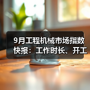 9月工程机械市场指数快报：工作时长、开工率环比增长（图4）