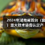2024年湖南省首台（套）重大技术装备认定产品名单公布（图1）