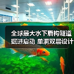 全球最大水下盾构隧道掘进启动 单洞双层设计如何提升交通效率(图1) 全球最大水下盾构隧道掘进启动 单洞双层设计如何提升交通效率(图1)