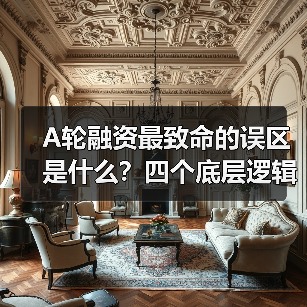 A轮融资最致命的误区是什么？四个底层逻辑帮你避开80%的坑（图2）