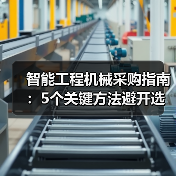 智能工程机械采购指南:5个关键方法避开选错坑2026(图3) 智能工程机械采购指南:5个关键方法避开选错坑2026(图3)