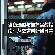 设备选型与维护实战指南：从需求判断到日常保养
