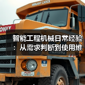 智能工程机械日常经验：从需求判断到使用维护指南（图4）