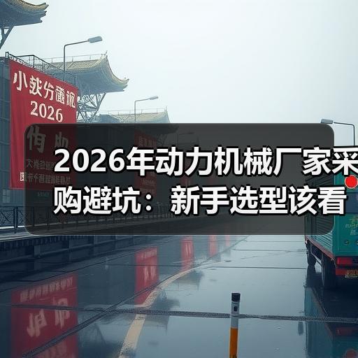 2026年动力机械厂家采购避坑：新手选型该看哪些参数