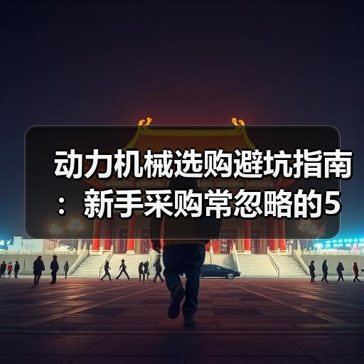 动力机械选购避坑指南：新手采购常忽略的5个参数误区
