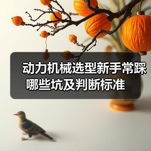 动力机械选型新手常踩哪些坑及判断标准