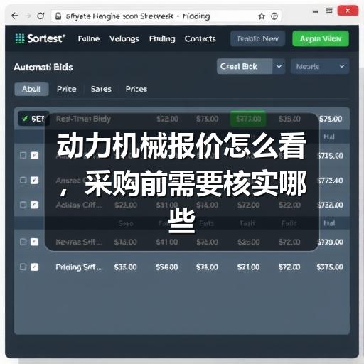 动力机械报价怎么看,采购前需要核实哪些信息(图3) 动力机械报价怎么看,采购前需要核实哪些信息