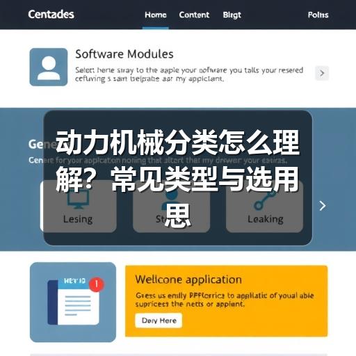 动力机械分类怎么理解？常见类型与选用思路