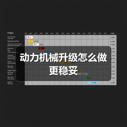 动力机械升级怎么做更稳妥