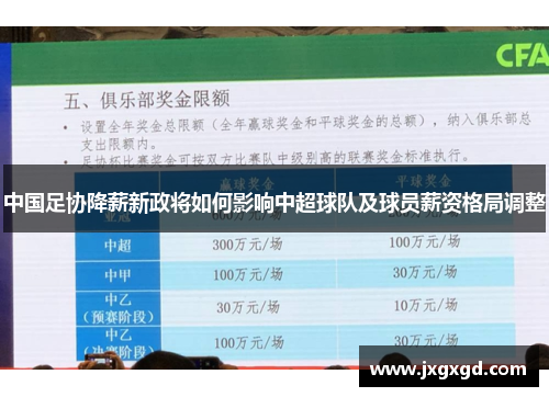 中国足协降薪新政将如何影响中超球队及球员薪资格局调整