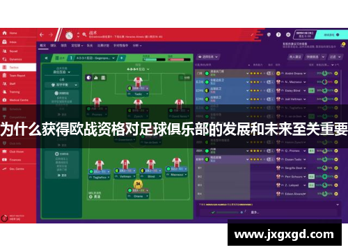 为什么获得欧战资格对足球俱乐部的发展和未来至关重要