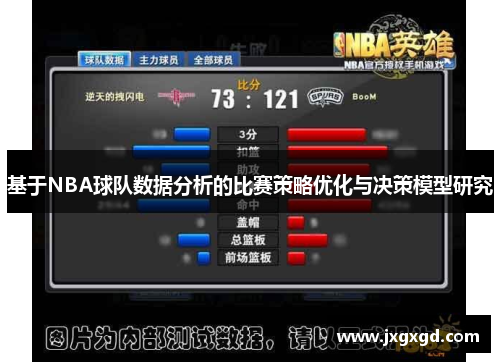 基于NBA球队数据分析的比赛策略优化与决策模型研究